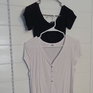 Women's Black and White Body Suits